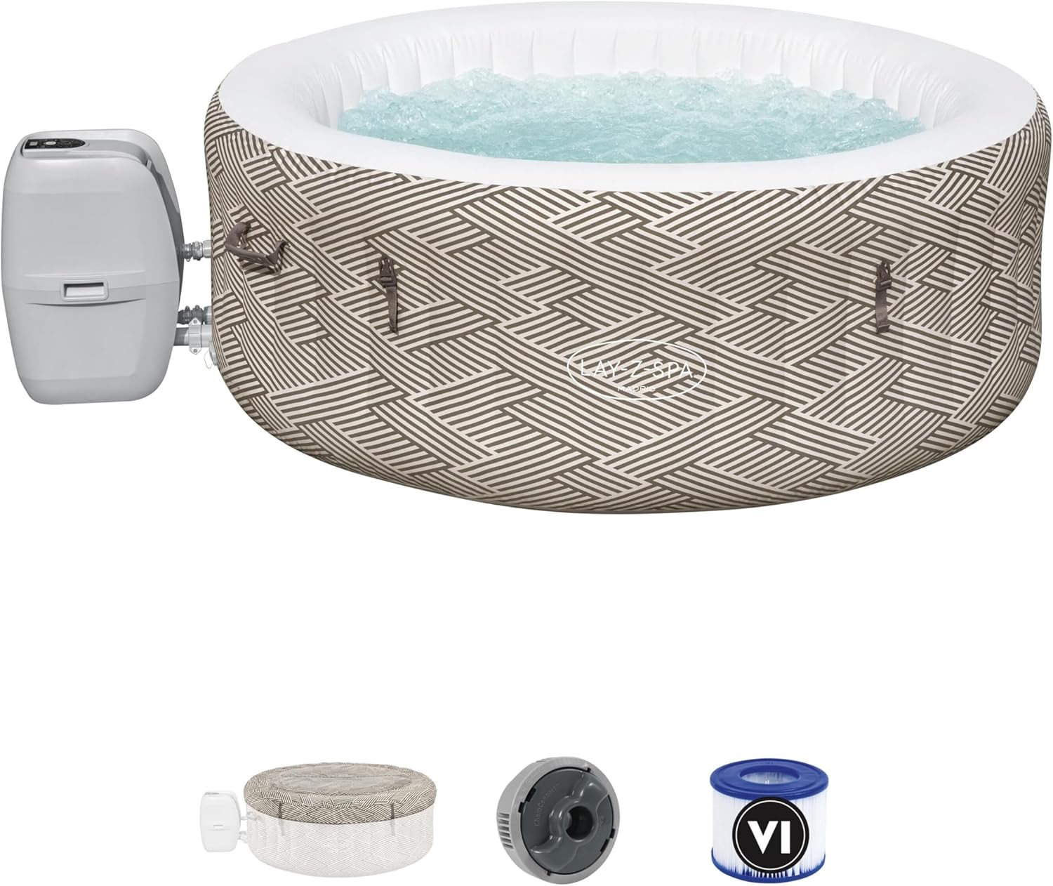 Bestway LAY-Z-SPA Madrid AirJet-Whirlpool mit Smart-Hub-Bedienung